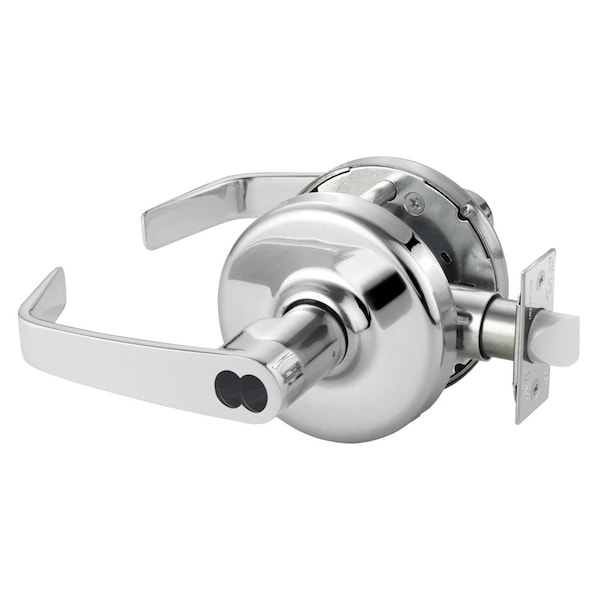 Corbin Russwin Grade 2 Entrance or Office Cylindrical Lock, Newport Lever, SFIC Prep Less Core, Bright Chrome Finis CL3851 NZD 625 M08 - main